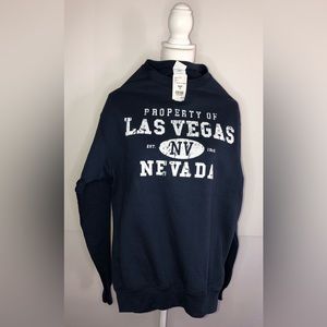 Las Vegas sweatshirt
Port + Company Fleece Sweatshirt 
Size Medium 
Navy Blue